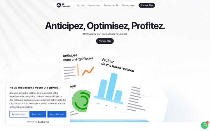 Screenshot of conseils-ar.ch