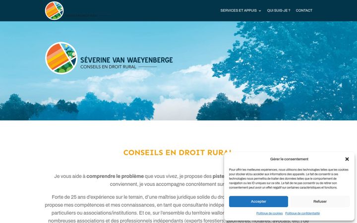 Screenshot of conseilsdroitrural.be