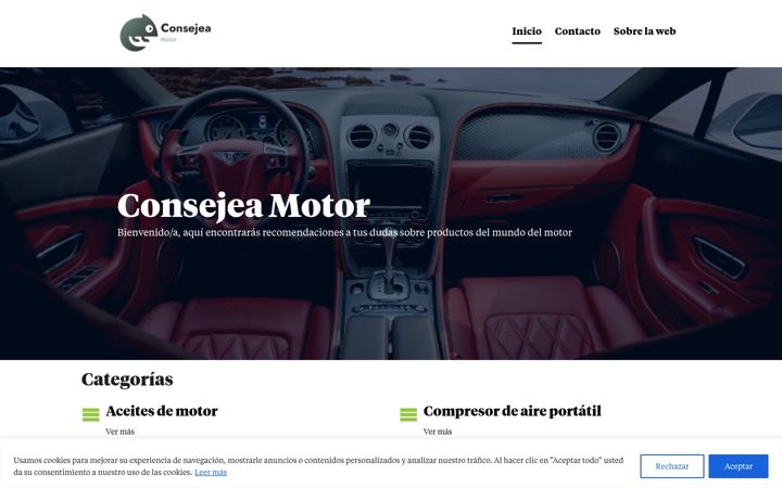 Screenshot of consejeamotor.com