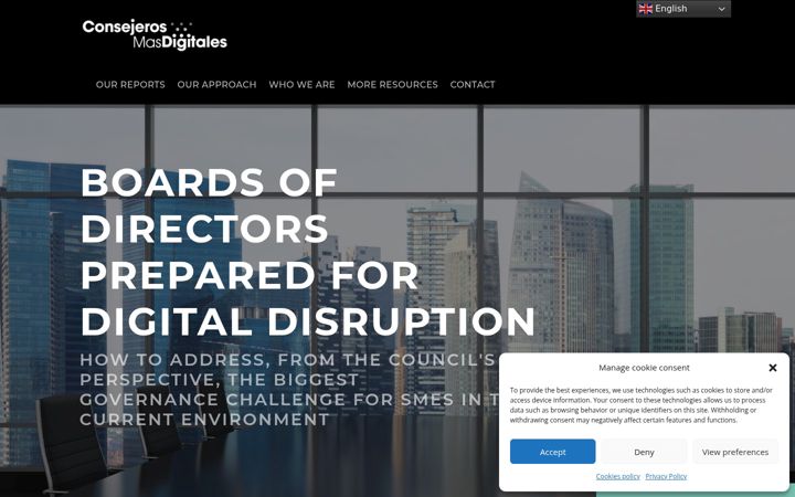 Screenshot of consejerosmasdigitales.com