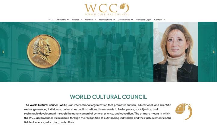 Screenshot of consejoculturalmundial.org
