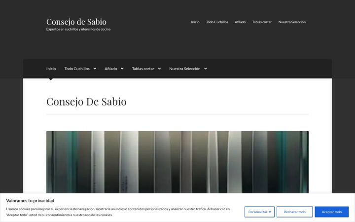 Screenshot of consejodesabio.com