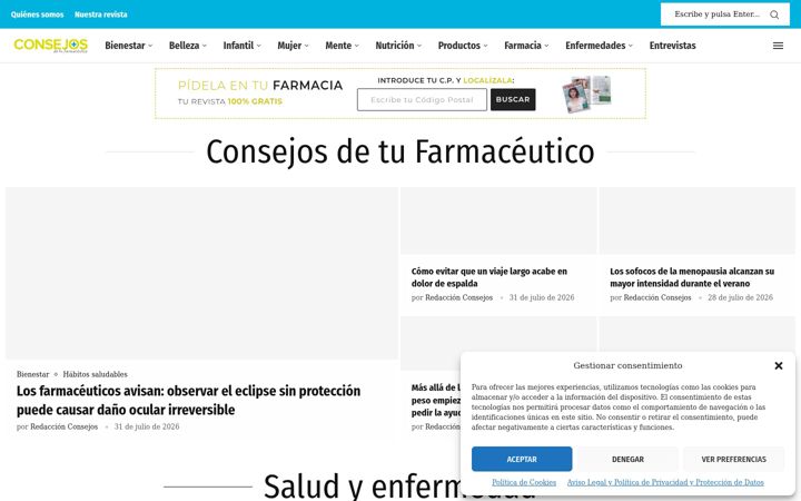 Screenshot of consejosdetufarmaceutico.com