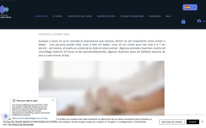 Screenshot of consejosdormirbien.com