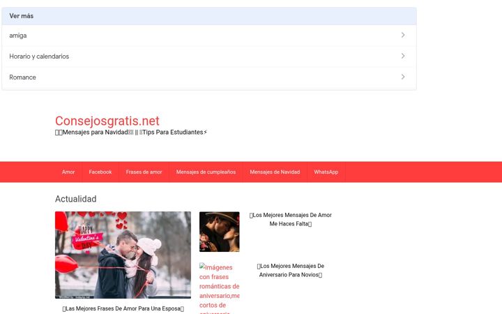 Screenshot of consejosgratis.net