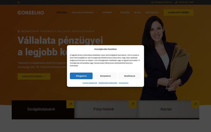 Screenshot of conselho.hu