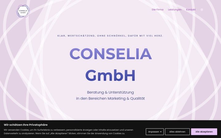 Screenshot of conselia-gmbh.ch