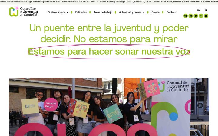 Screenshot ta' consellcastello.org