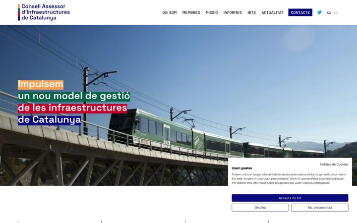 Screenshot of consellinfraestructures.cat