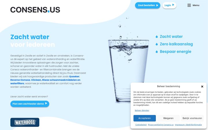 Screenshot of consens-us.nl