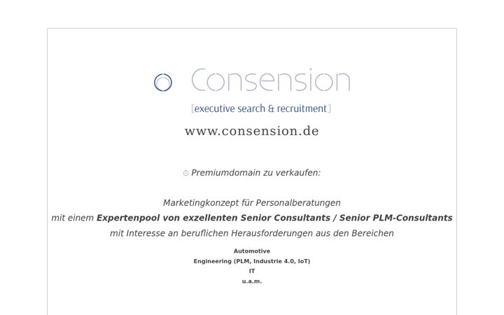 Screenshot of consension.de