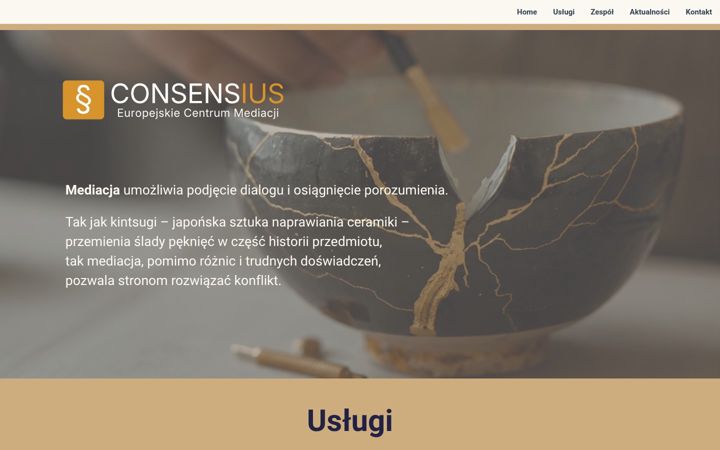 Screenshot of consensius.pl