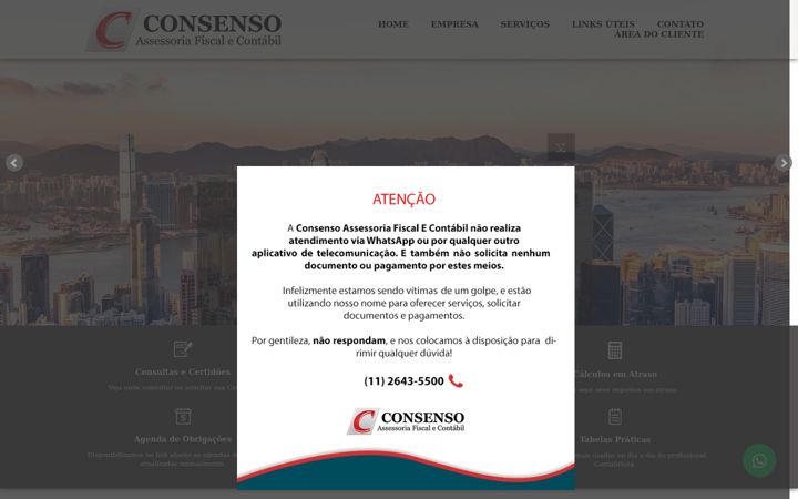Screenshot di consensocontabil.com.br