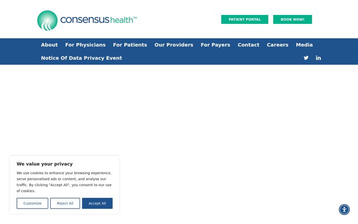 Screenshot of consensushealth.com