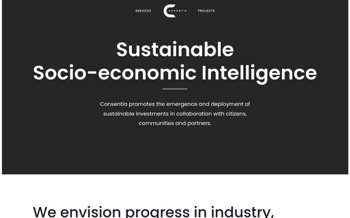 Screenshot of consentia.world