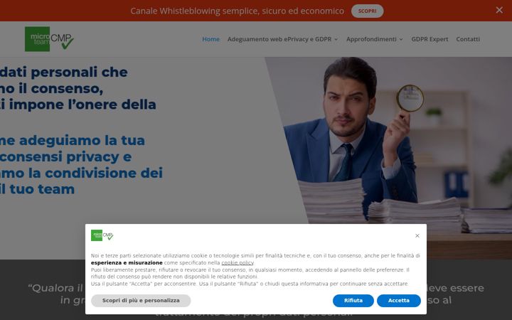 Captură de ecran a consentsolution.it