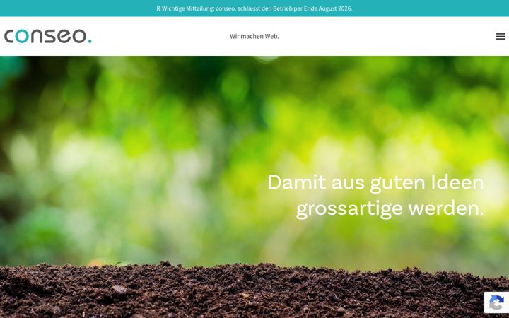 Screenshot of conseo.ch