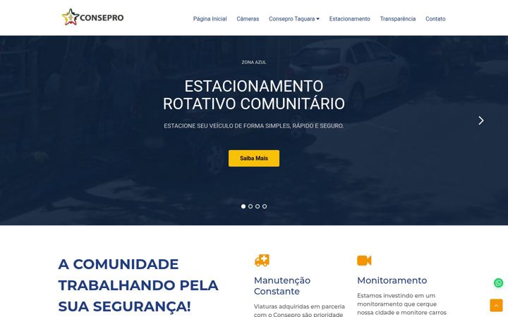 Screenshot of conseprotaquara.com.br