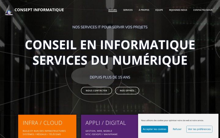 Screenshot of consept-informatique.com