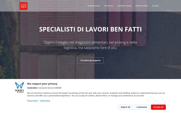 Screenshot of conseritalia.it