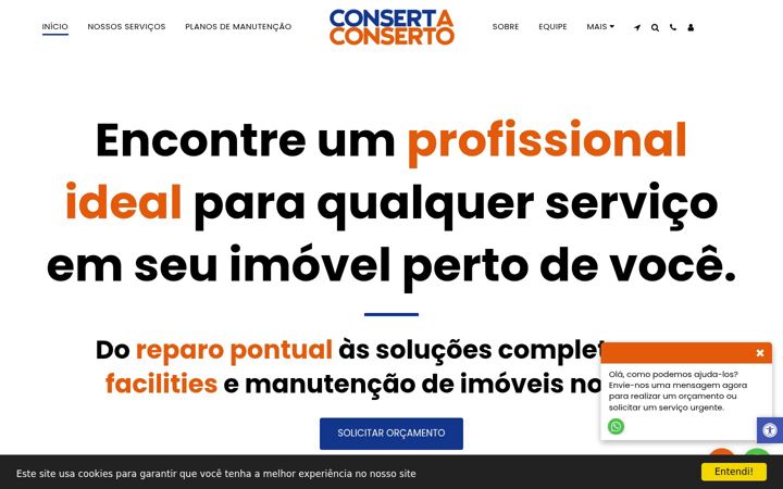 Screenshot of consertaconserto.com.br