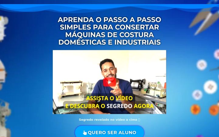 Screenshot of consertarmaquinadecostura.com