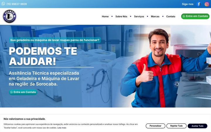 Screenshot of consertososmaq.com.br