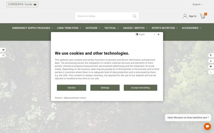 Screenshot of conserva.de