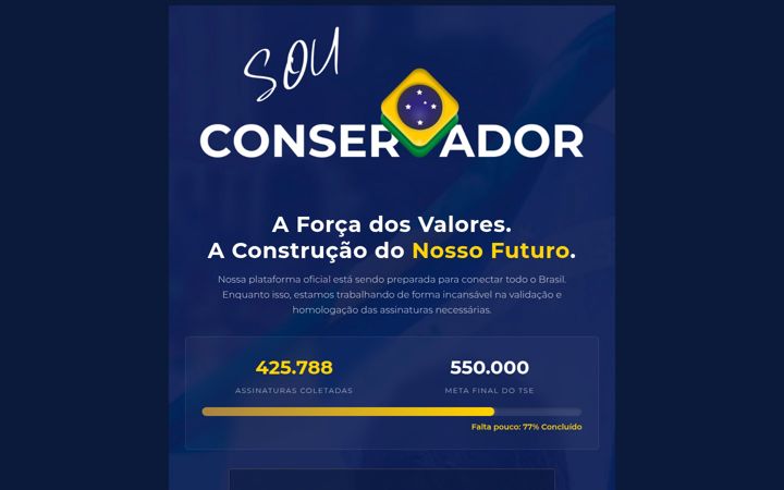 Ekrano kopija conservador.org.br