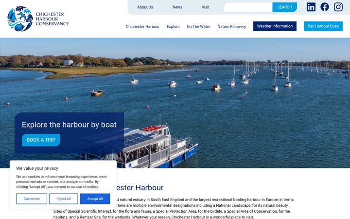 Screenshot of conservancy.co.uk