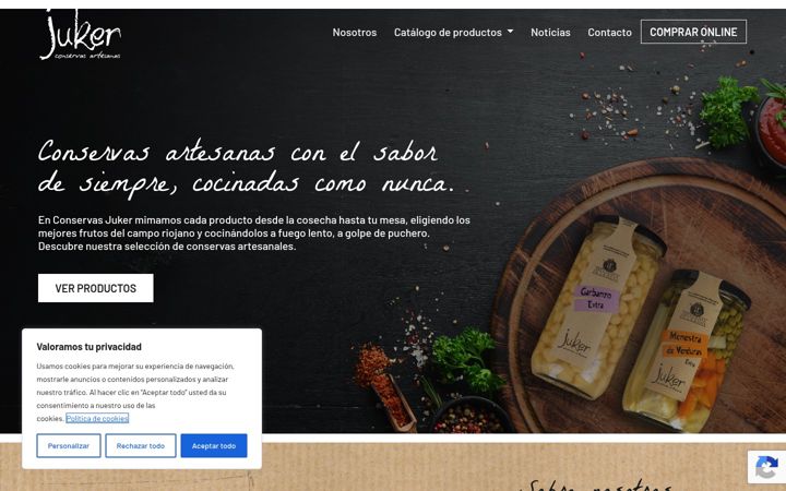 Screenshot of conservasjuker.com