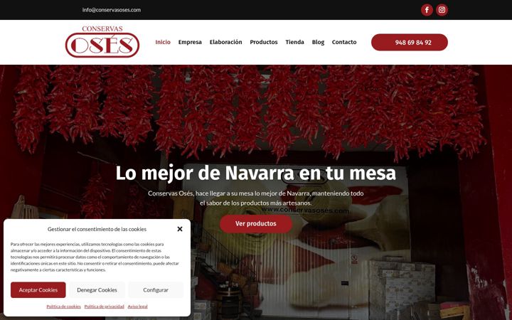 Screenshot of conservasoses.net