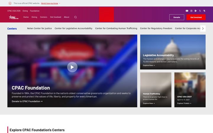 Screenshot of conservative.org