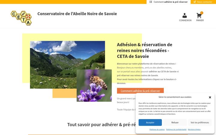 Snímek obrazovky conservatoire-abeille-noire73.fr