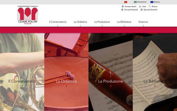 Screenshot of conservatoriopollini.it