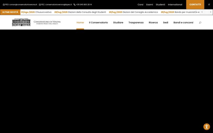 Screenshot of conservatorioverona.it