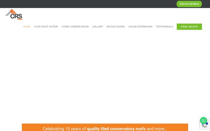 Screenshot of conservatoryroofspecialists.co.uk