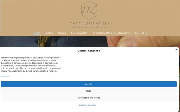 Screenshot of conservazionerestauro.net