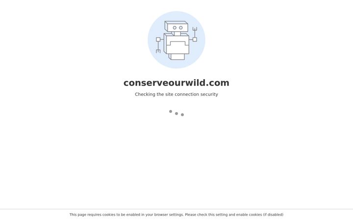 Screenshot of conserveourwild.com