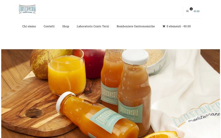 Screenshot of conserveriamediterranea.it