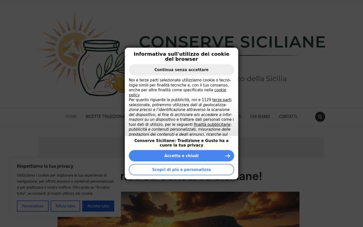 Screenshot of conservesiciliane.altervista.org