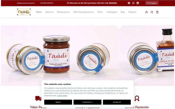 Screenshot of conservetaudi.eu