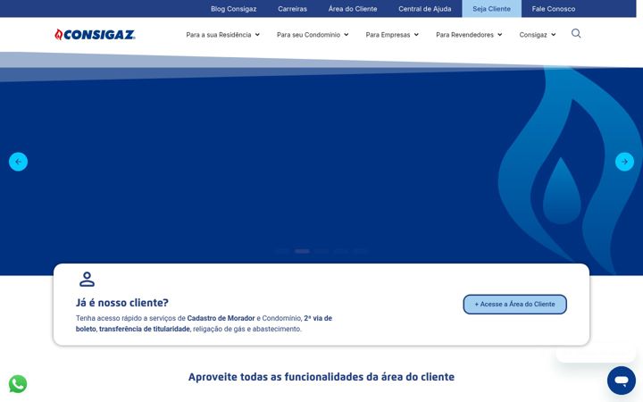 Ekrano kopija consigaz.com.br