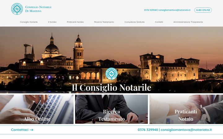 Screenshot του consiglionotarilemantova.it