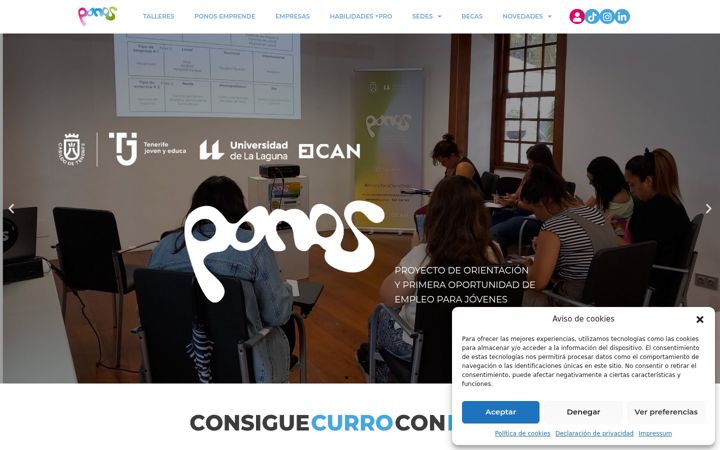 Screenshot of consiguecurroconponos.com