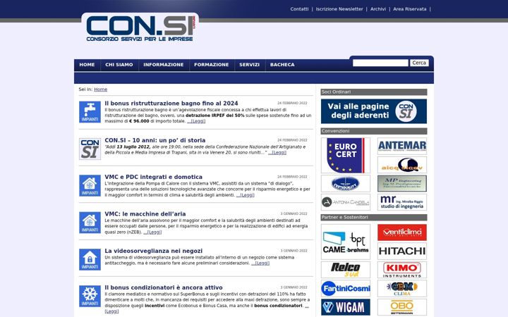 Screenshot of consiimpianti.it