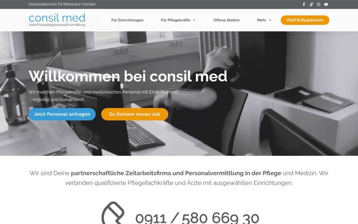 Screenshot ta' consil-med.org