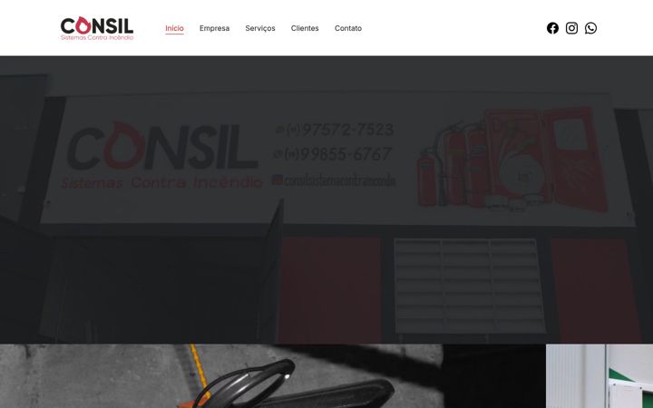 Screenshot of consilextintores.com.br