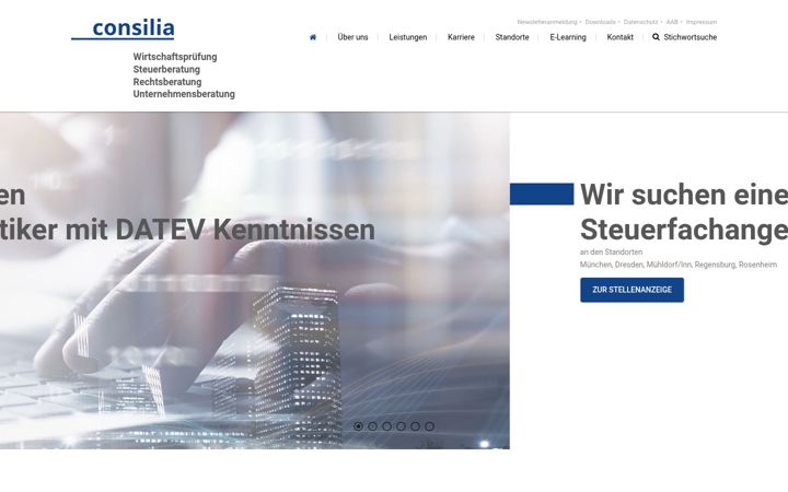 Screenshot of consilia.de