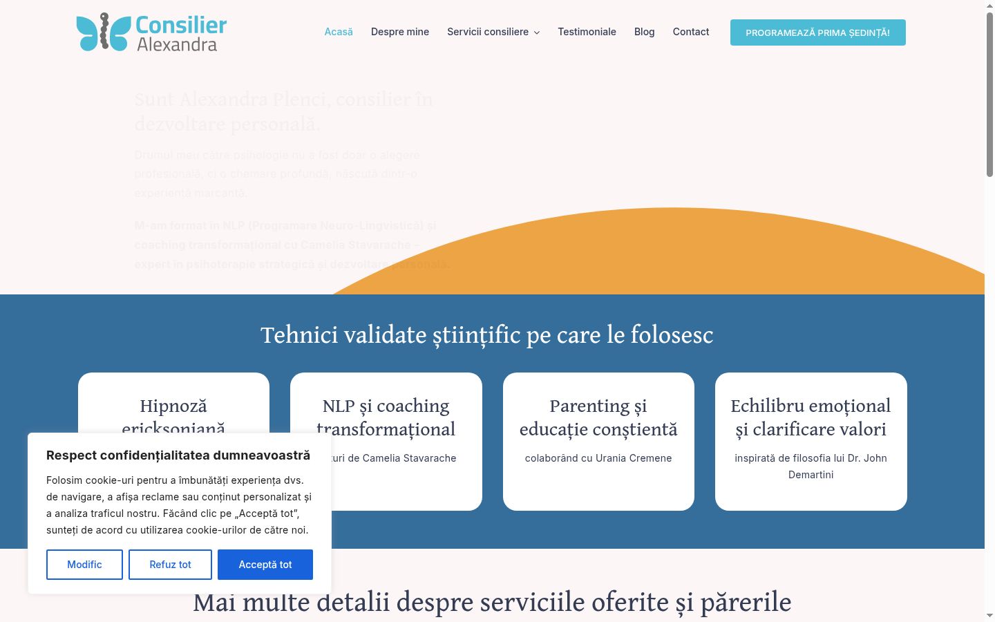 Screenshot van de toestemmingsbanner zoals getoond vóór enige interactie